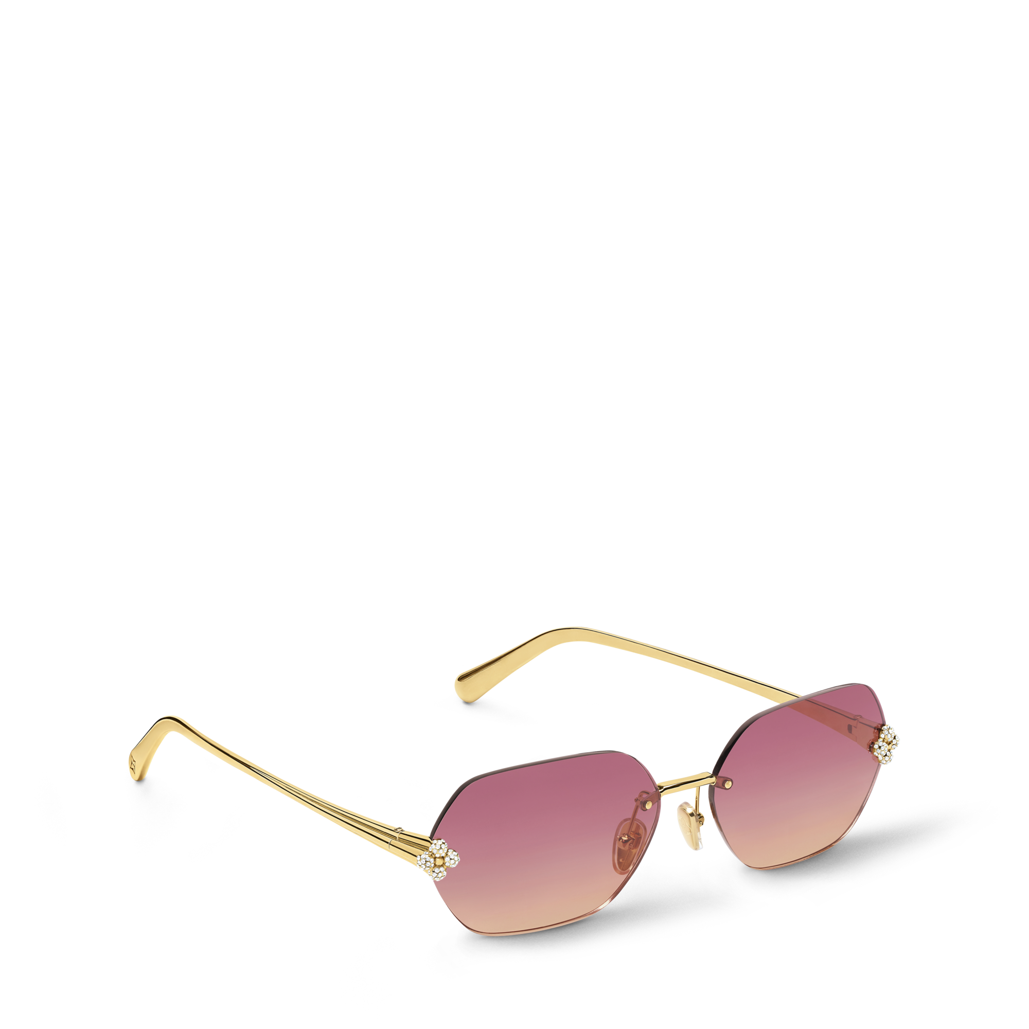 Louis Vuitton アビエイターサングラス ピンクレンズ LV Jewel Pilot Sunglasses S00 - Women - Accessories | LOUIS VUITTON ®